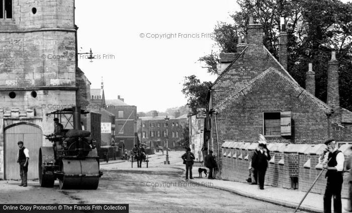 Photo of King's Lynn, Steamroller, South Gate 1891