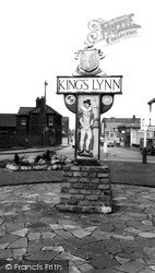 Town Sign c.1965, King's Lynn