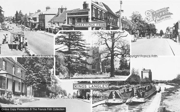 Photo of Kings Langley, Composite c.1955