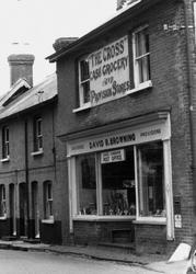 Kings Somborne, The Cross Cash Grocery And Provisions Store c.1965, King's Somborne