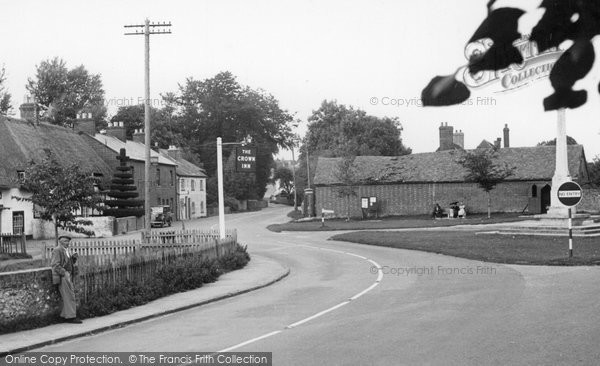 Photo of Kings Somborne, Village c.1955