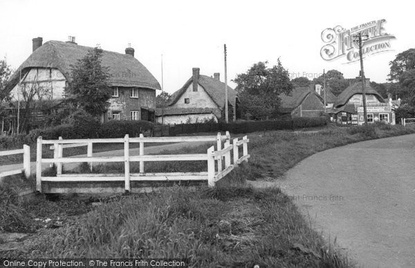 Photo of Kings Somborne, Village c.1955