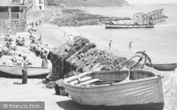 The Cleave, Fishing Boats c.1955, Kingsand