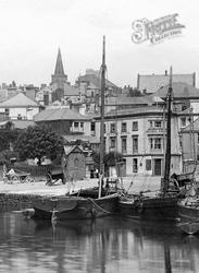 Church And Anchor Hotel From The River 1920, Kingsbridge
