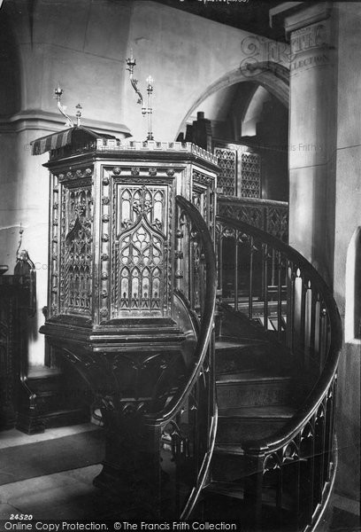Photo of Kingsbridge, Church Pulpit 1890