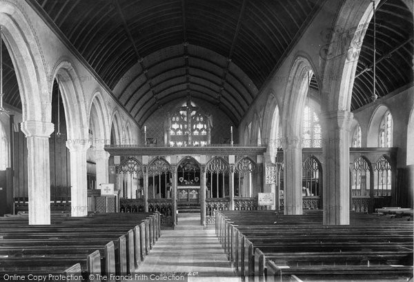 Photo of Kingsbridge, Dodbrooke Church Nave 1896