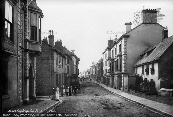 Photo of Kingsbridge, Fore Street 1890
