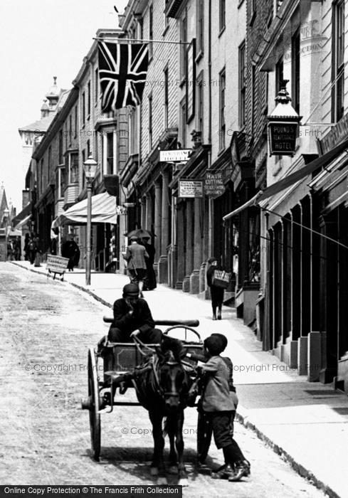 Photo of Kingsbridge, Fore Street 1896