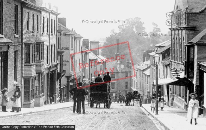 Photo of Kingsbridge, Fore Street 1896