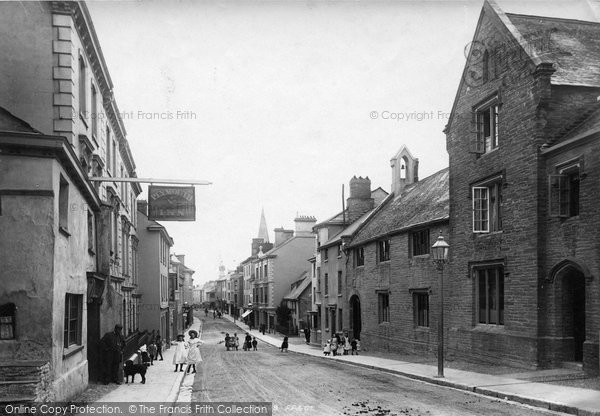 Photo of Kingsbridge, Fore Street 1896