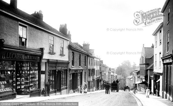Photo of Kingsbridge, Fore Street And Bank 1896