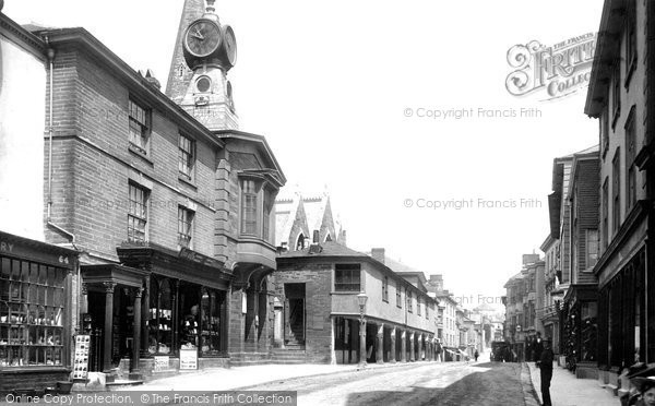 Photo of Kingsbridge, Fore Street, Market House 1895