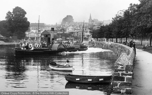 Photo of Kingsbridge, Paddle Steamer On The River 1920