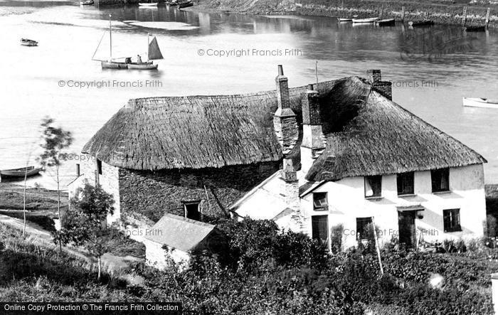 Photo of Kingsbridge, Thatched Cottage 1924