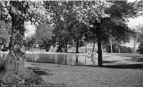 Photo of Kingsbury, Barn Hill Pond c.1950
