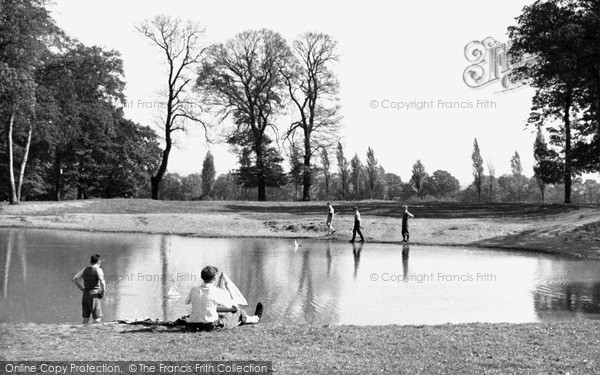 Photo of Kingsbury, Barn Hill Pond c.1950