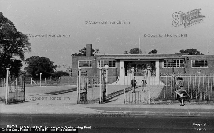 Photo of Kingsbury, Entrance To Swimming Pool c.1950