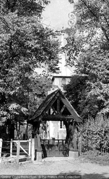 Photo of Kingsbury, Lychgate, Old St Andrew's Church c.1950