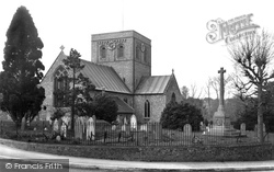 St Mary's Church And Memorial c.1938, Kingsclere