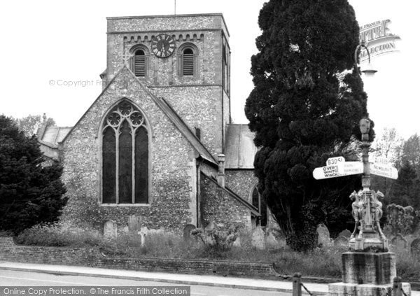 Photo of Kingsclere, St Mary's Church c.1955