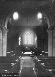 St Mary's Church Interior c.1938, Kingsclere