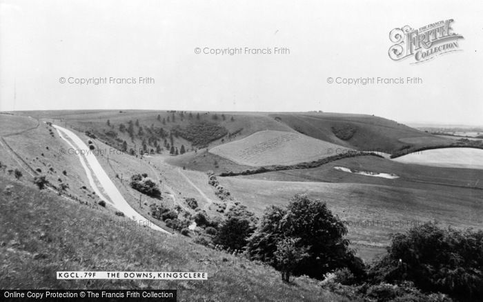 Photo of Kingsclere, The Downs c.1960