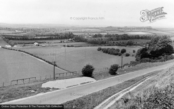 Photo of Kingsclere, View From The Downs c.1955