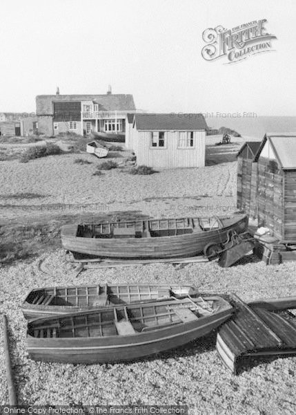 Photo of Kingsdown, Boats The Beach c.1955