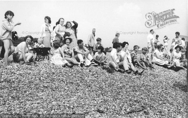 Photo of Kingsdown, Holiday Campers On The Beach c.1965