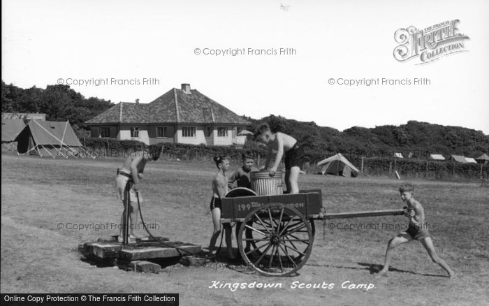 Photo of Kingsdown, Scout Camp, Collecting Water c.1965