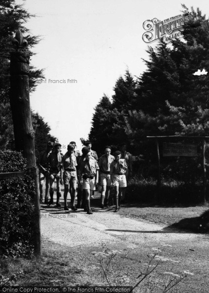 Photo of Kingsdown, Scout Camp, Scouts At The Main Entrance c.1965