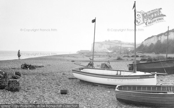 Photo of Kingsdown, The Beach And Cliffs c.1965