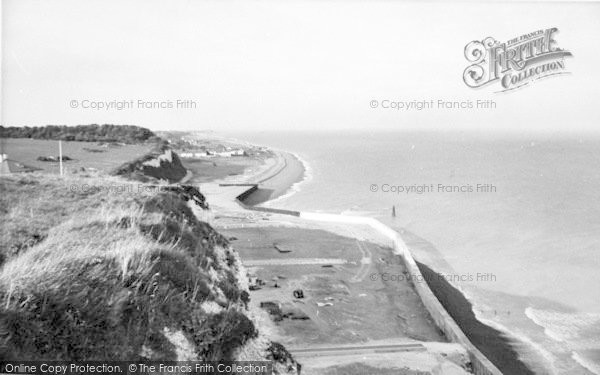 Photo of Kingsdown, The Beach From The Cliffs c.1960
