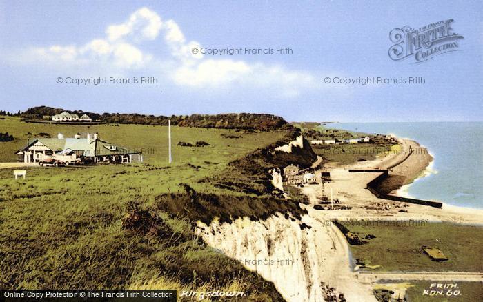 Photo of Kingsdown, The Beach From The Cliffs c.1960