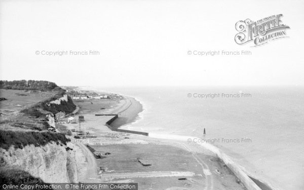 Photo of Kingsdown, The Beach From The Cliffs c.1960