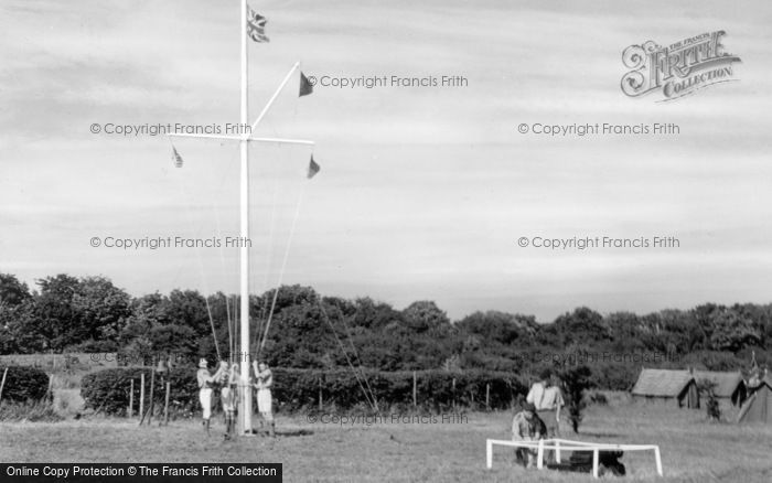 Photo of Kingsdown, The Scout Camp, Raising The Flag c.1965