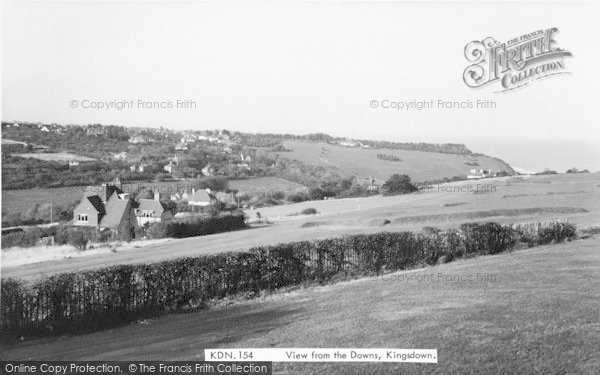 Photo of Kingsdown, View From The Downs c.1965