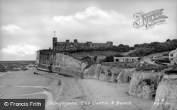 The Castle And Beach c.1955, Kingsgate