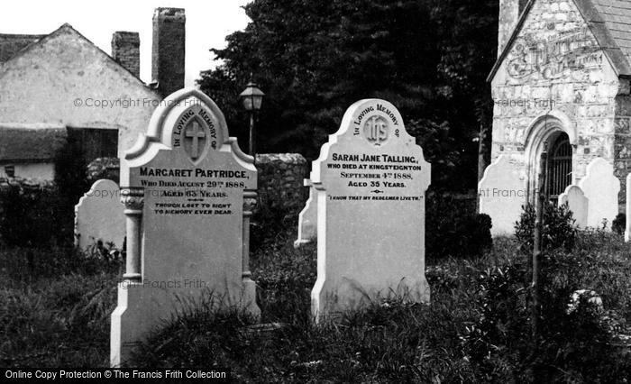 Photo of Kingsteignton, St Michael's Churchyard, Gravestones 1890