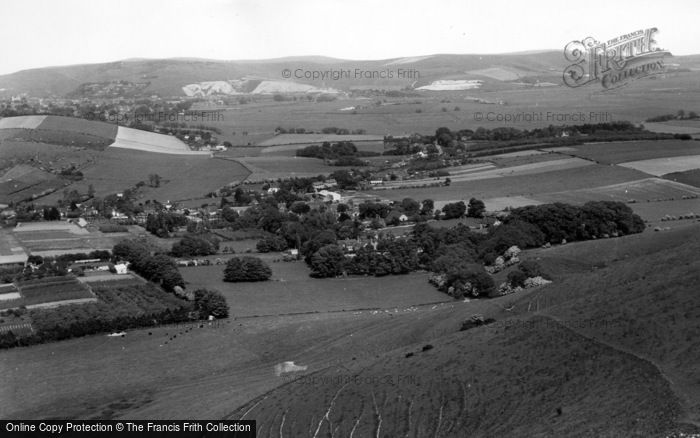 Photo of Kingston Near Lewes, View From The Top Of Kingston Hill c.1960