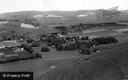 Kingston Near Lewes, View From The Top Of Kingston Hill c.1960, Kingston Near Lewes