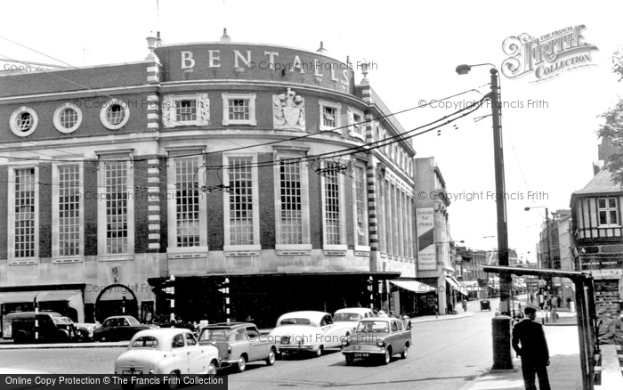 Photo of Kingston Upon Thames, Bentalls Corner c.1960