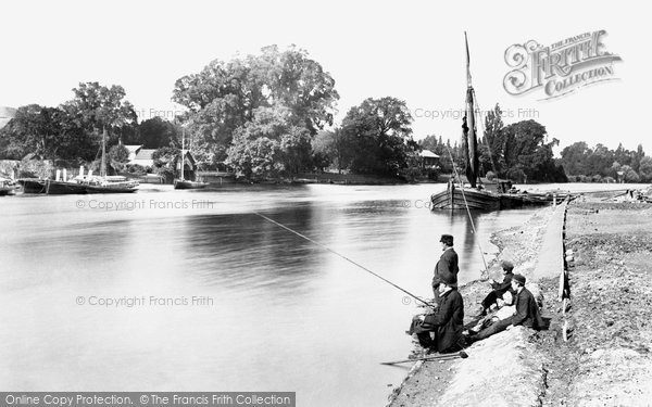 Photo of Kingston Upon Thames, Downstream From The Railway Bridge 1890