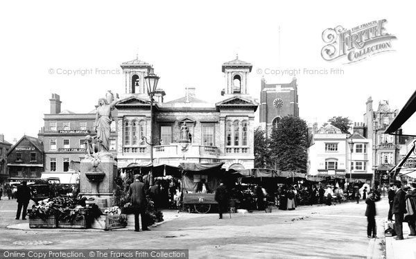 Photo of Kingston Upon Thames, Market Day 1906