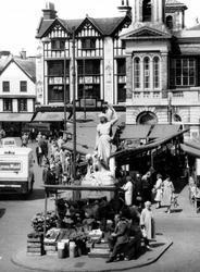 Kingston Upon Thames, Market, Flower Stall 1961, Kingston Upon Thames
