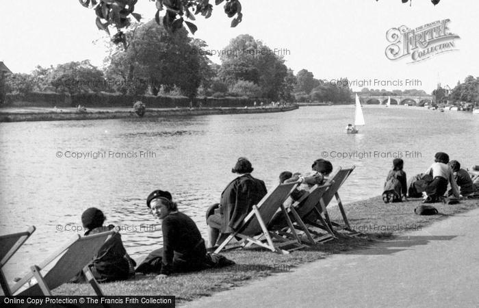 Photo of Kingston Upon Thames, On The Riverbank c.1955