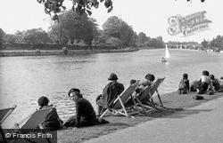 Kingston Upon Thames, On The Riverbank c.1955, Kingston Upon Thames