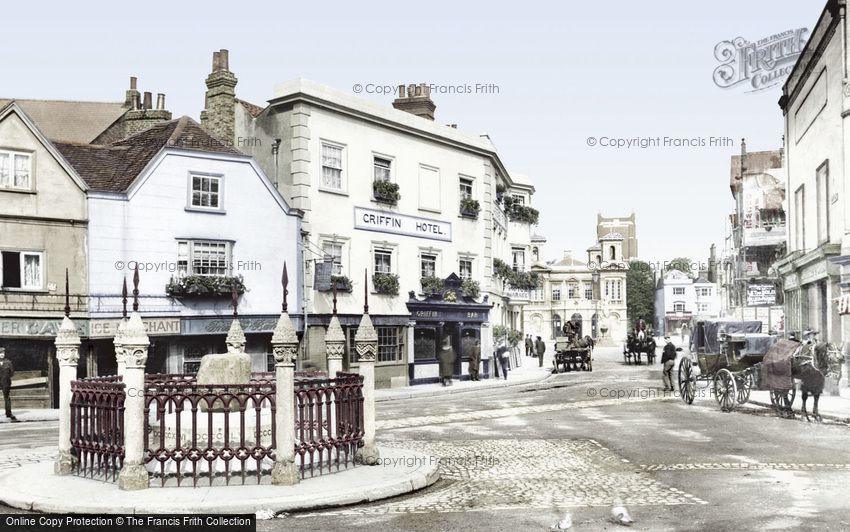 Kingston upon Thames, the Coronation Stone 1906