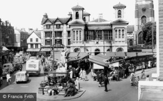 Kingston upon Thames, the Market Place 1961