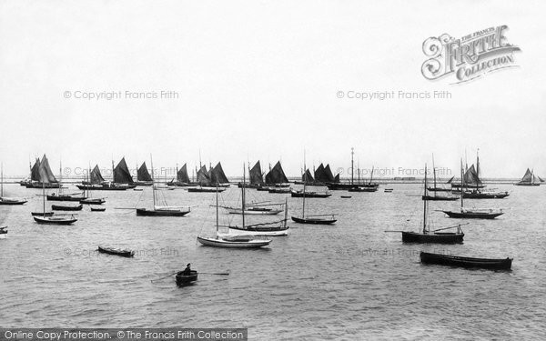 Kingstown, Harbour Fishing Fleet 1897 Photo of Kingstown, Harbour Fishing Fleet 1897